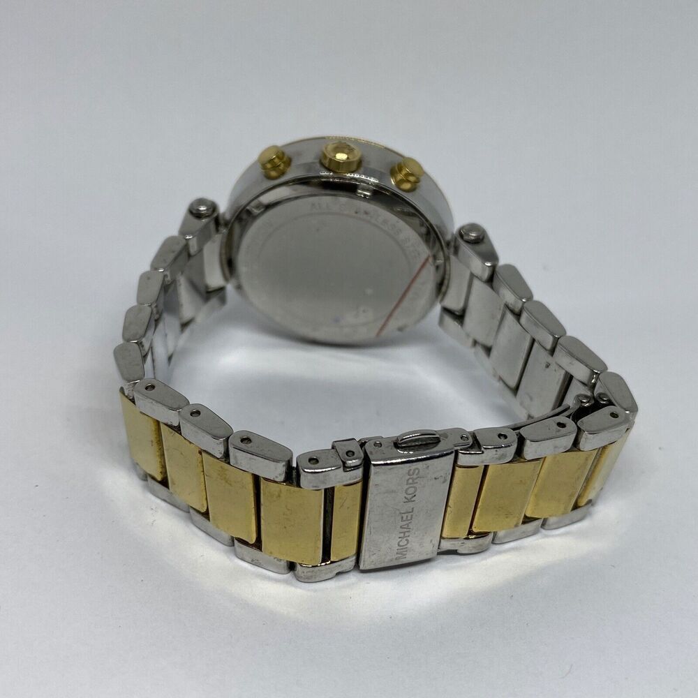 Michael Kors Parker MK5925 Womens Stainless Steel Analog Dial Quartz Watch WO514 - Picture 10 of 12